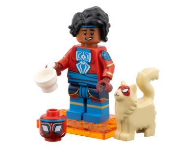 Set colspi-6 - Pavitr Prabhakar / Spider-Man India, Spider-Man Across the Spider-Verse (Complete Set with Stand and Accessories)